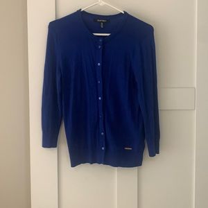 Ellen Tracy royal blue cardigan